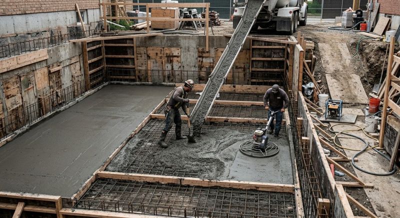 Basement Concrete Installation in Greenville, SC