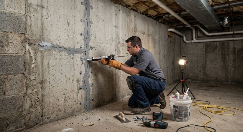 Basement Crack Repair in Fort Collins, CO