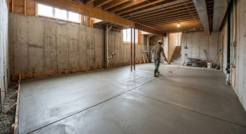 Basement Slab Installation in Columbus, OH