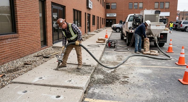 Commercial Concrete Mudjacking in Denver, CO