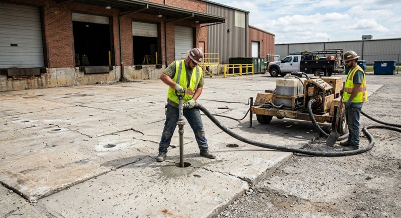 Commercial Concrete Mudjacking in Columbus, OH