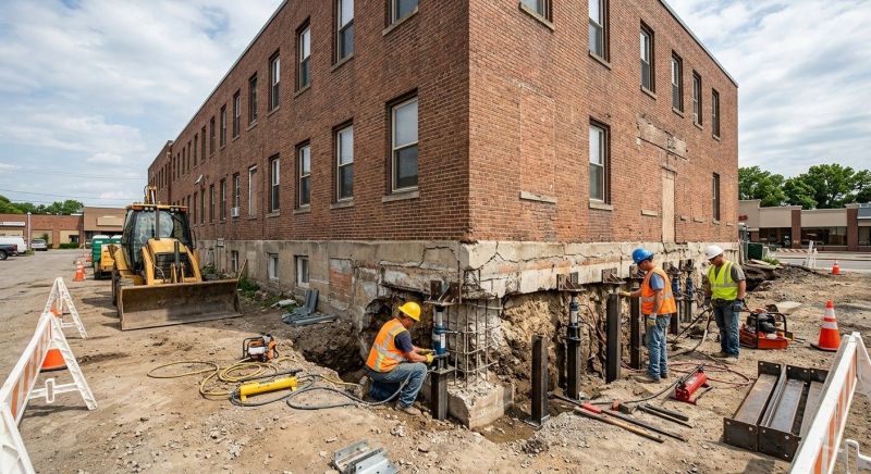 Commercial Foundation Repair in Columbus, OH