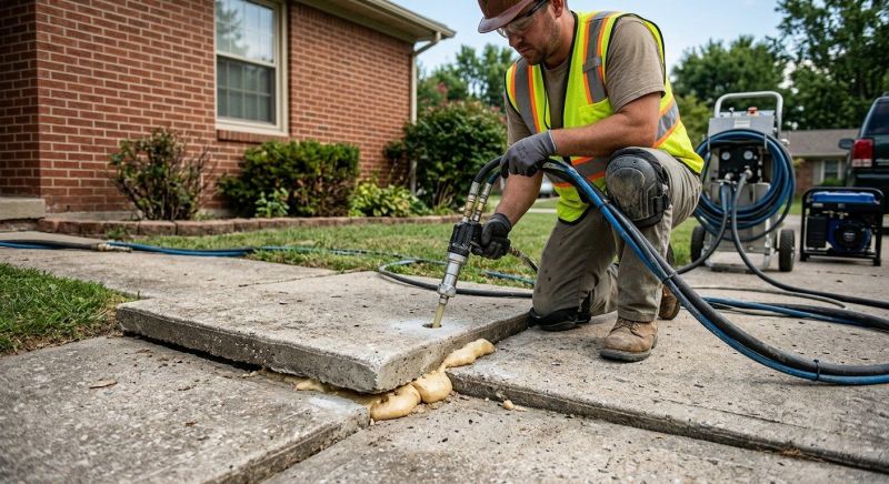 Concrete Poly Jacking in Des Moines, IA