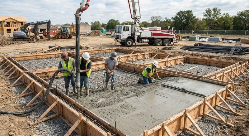 Foundation Pouring in Columbus, OH