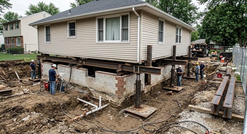 Sinking Foundation Lifting in Columbus, OH