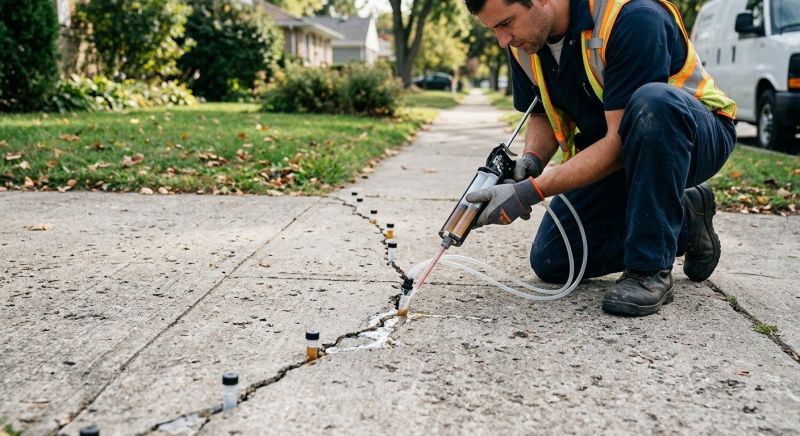 Sunken Sidewalk Repair in Des Moines, IA