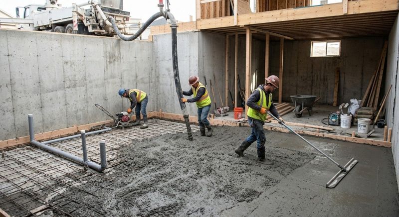 Basement Concrete Installation in Greenville, SC