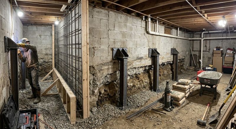 Basement Stabilization in Fort Collins, CO