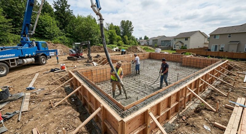 Cement Foundation Installation in Greenville, SC
