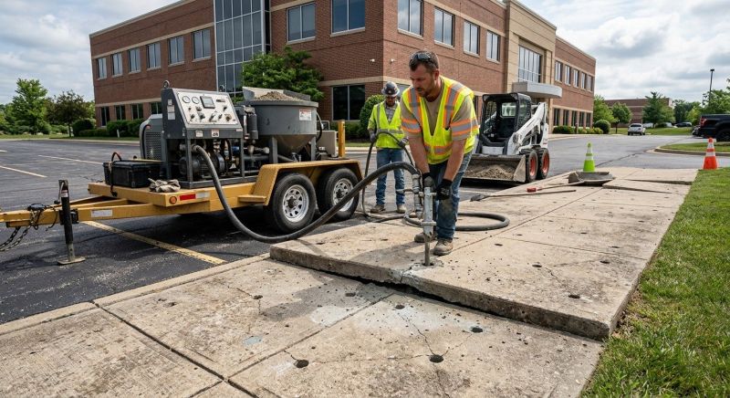 Commercial Concrete Mudjacking in Columbus, OH