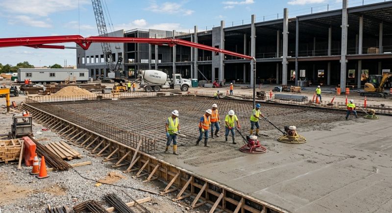 Commercial Slab Installation in Columbus, OH