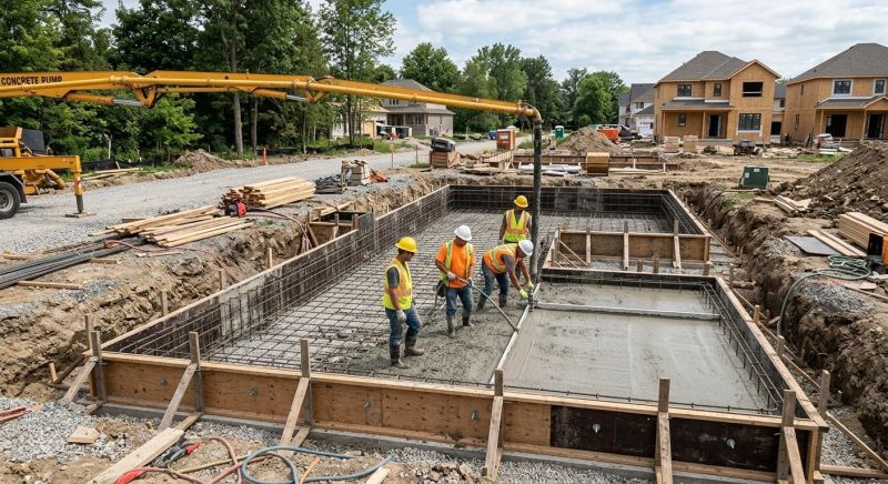Concrete Foundation Installation in Greenville, SC