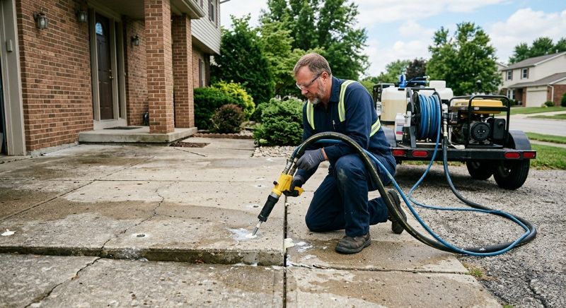 Concrete Poly Jacking in Des Moines, IA