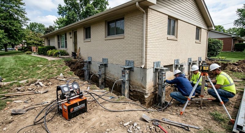 Foundation Pier Leveling in Columbus, OH