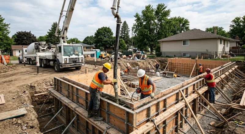 Foundation Pouring in Greenville, SC