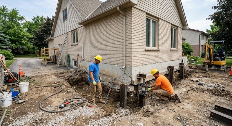 Helical Pile Installation in Columbus, OH