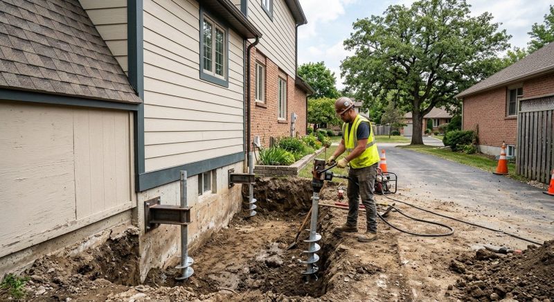 Helical Pile Installation in Fort Collins, CO
