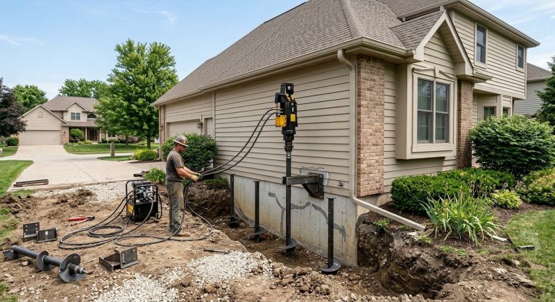 Helical Pile Installation in Fort Collins, CO