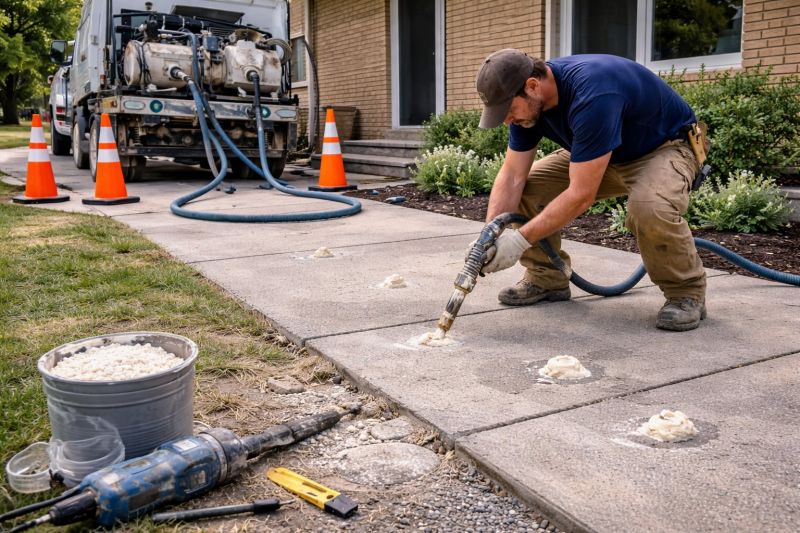 Sidewalk Leveling in Des Moines, IA