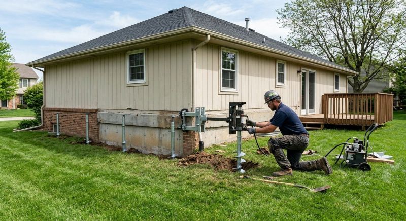 Sinking Foundation Lifting in Columbus, OH