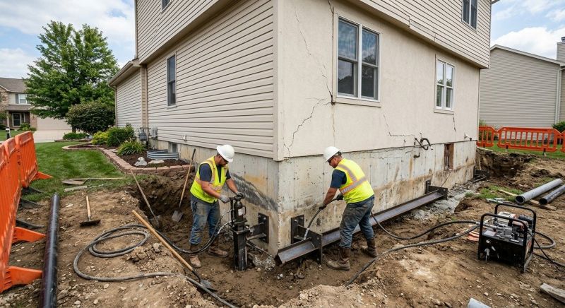 Sinking Foundation Repair in Tampa, FL