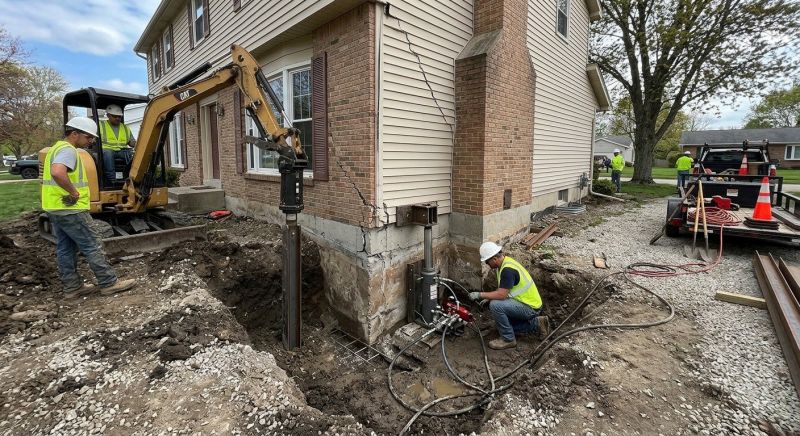 Sinking Foundation Repair in Columbus, OH