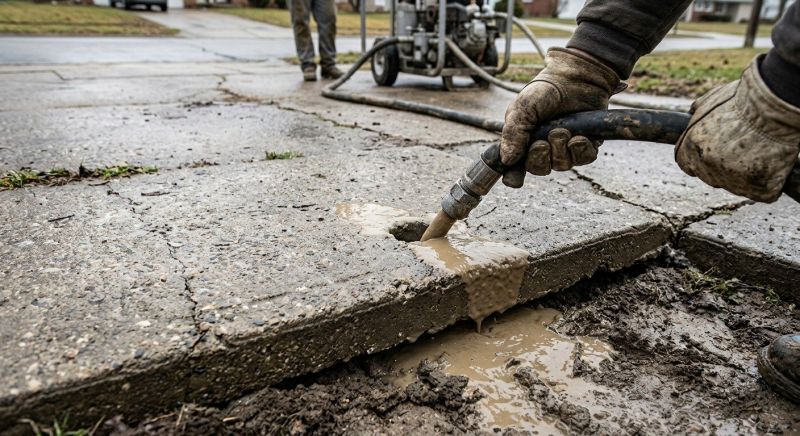 Slab Leveling in Des Moines, IA