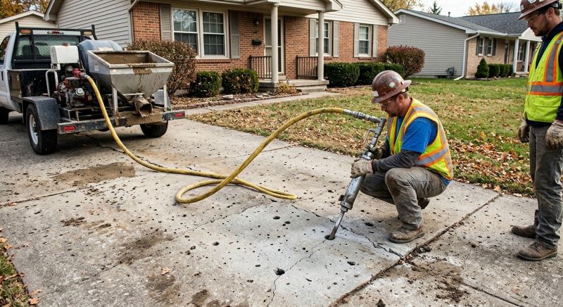 Sunken Driveway Lifting in Denver, CO