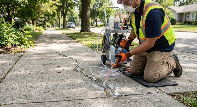 Sunken Sidewalk Repair in San Antonio, TX